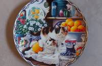 Sammelteller Katzen "Emily & Alice in a Jam"
