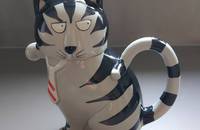 Vintage Teekrug Katze Tom Cat Takahashi San Francisco