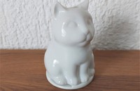 Windlicht weisse Katze