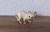 Kleine Siameser - Katze vintage 26 beige