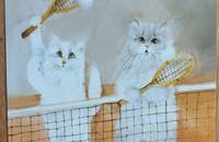 Grosse Postkarte Katzen Dédé Moser 4