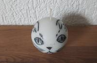 Kugel-Kerze Katzenkopf