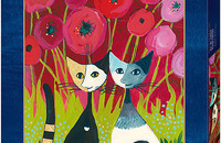 Rosina Wachtmeister Katzen HEYE Puzzle 1000 Poppy Canopy