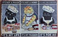 Blechschild Katzen in der Backstube