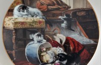 Sammelteller Katzen Mischief with the Hatbox