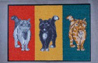 Teppich Fussmatte wash & dry Katzen Cuddly Cats