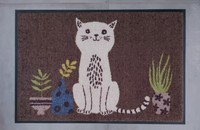 Teppich Fussmatte wash & dry Katze Content Cat