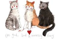 Alex Clark Untersetzer Katzen The good, the bad and the incredibly Furry