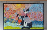 Rosina Wachtmeister Fussmatte wash & dry Katzen Con Nonna