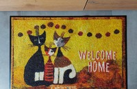 Rosina Wachtmeister Fussmatte wash & dry Katzen Amarillos family