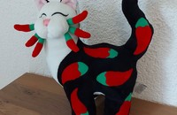 WhimsiClay Plüschkatze Chili