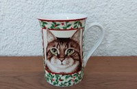 Tasse mit 2 verschiedenen Katzenköpfen