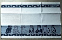 Küchentuch Katzen dunkelblau