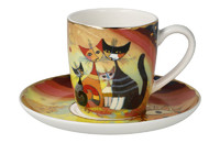 Rosina Wachtmeister Katzen Espressotasse 2024 Gatti in autunno