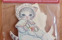 12 grosse Geschenkanhänger Kitty Cucumber Katzen