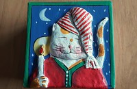 Schachtel aus Karton Katze CANDLE 