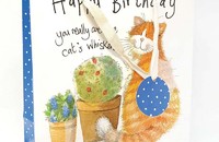 Alex Clark Geschenktasche chat Happy Birthday Cats Whiskers