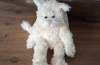 Plüsch hellbeiger Katzenengel