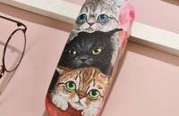 Brillenetui Katzen Trio