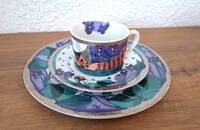 Rosina Wachtmeister Kaffetasse mit Desserteller Katze H