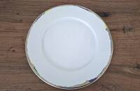 Grosser Teller versilberter Rand Bradford Editions