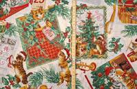 Weihnachts-Stoff Katzenmusik II