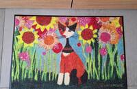 Rosina Wachtmeister Fussmatte wash&dry Katze Lili