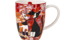 Rosina Wachtmeister Katzen Tasse 2026 Prato fiorito colorato