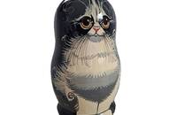 Katzen Matriochkas Babouschka 5 teilig