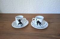 2 Espressotassen un chat des chats
