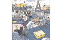 Küchentuch Katzen toits de Paris