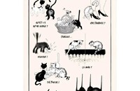 Küchentuch Katzen Dubout La Gourmandise