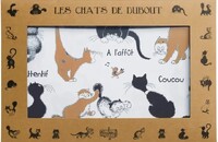 Set mit 2 Dubout Katzen Tischsets Chat'titudes