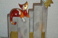 Rosina Wachtmeister Katze mit Weihnachtsstern