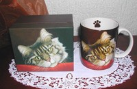 Tasse aus Porzellan Katze MOCHA DOMINGUEZ 