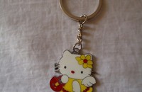 Schlüsselanhänger Katze Hello Kitty gelb