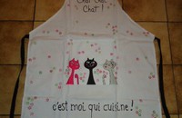 Schürze Katzen CHAT CHAT CHAT!