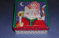 Kleine Schachtel aus Karton Katze CANDLE 