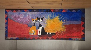 Rosina Wachtmeister tapis passage wash&dry chats Noi Due