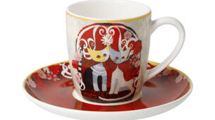 Rosina Wachtmeister Espressotasse Katzen Templi dell amore