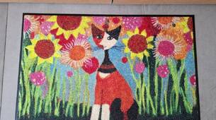 Rosina Wachtmeister Fussmatte wash&dry Katze Lili