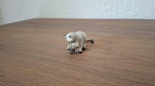 Miniatur Siamerser Katze mit Kätzchen I