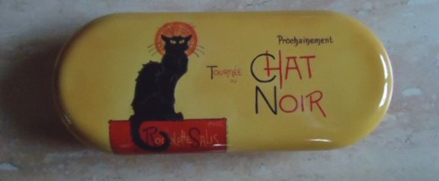 Etui à lunettes "Tournée du chat noir" de Steinlen